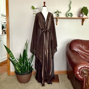VENUS Sheer Metallic Duster / Maxi Cover-Up – Women’s One Size